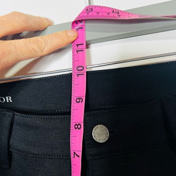 Ann Taylor Women's Black Ankle Zip Moto Skinny Pants Size 6 - Picture 6 of 9